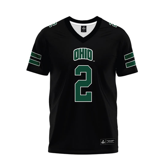Ohio - NCAA Football : Khamani Debrow - Black Premium Football Jersey-0