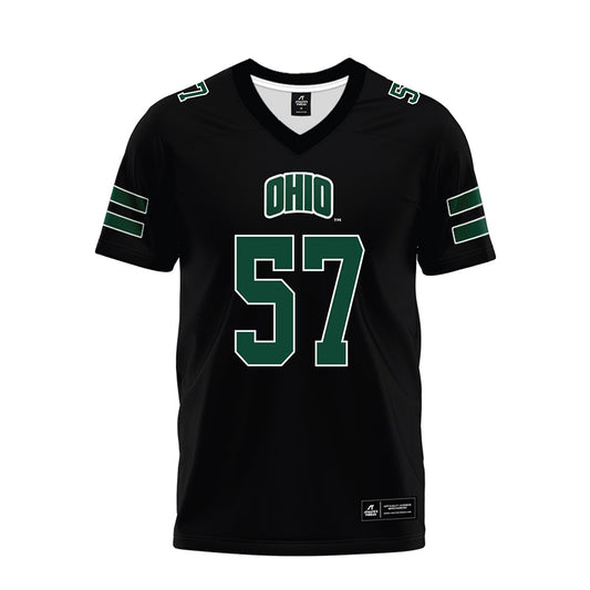 Ohio - NCAA Football : Carson Heidecker - Black Premium Football Jersey