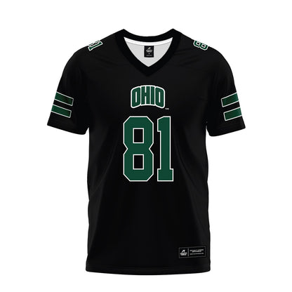 Ohio - NCAA Football : Matthew Stuewe - Black Premium Football Jersey