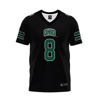 Ohio - NCAA Football : Nick Poulos - Black Premium Football Jersey