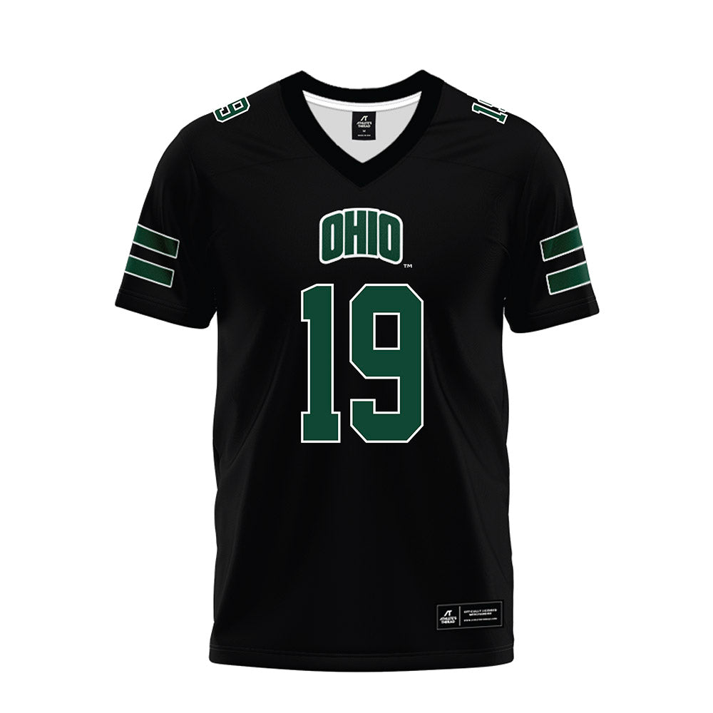 Ohio - NCAA Football : Dominic Dorwart - Black Premium Football Jersey