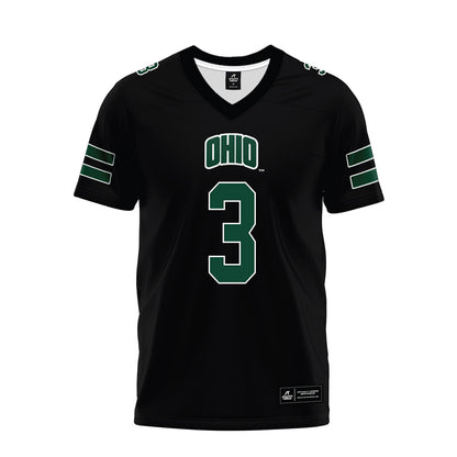 Ohio - NCAA Football : Max Rodarte - Black Premium Football Jersey