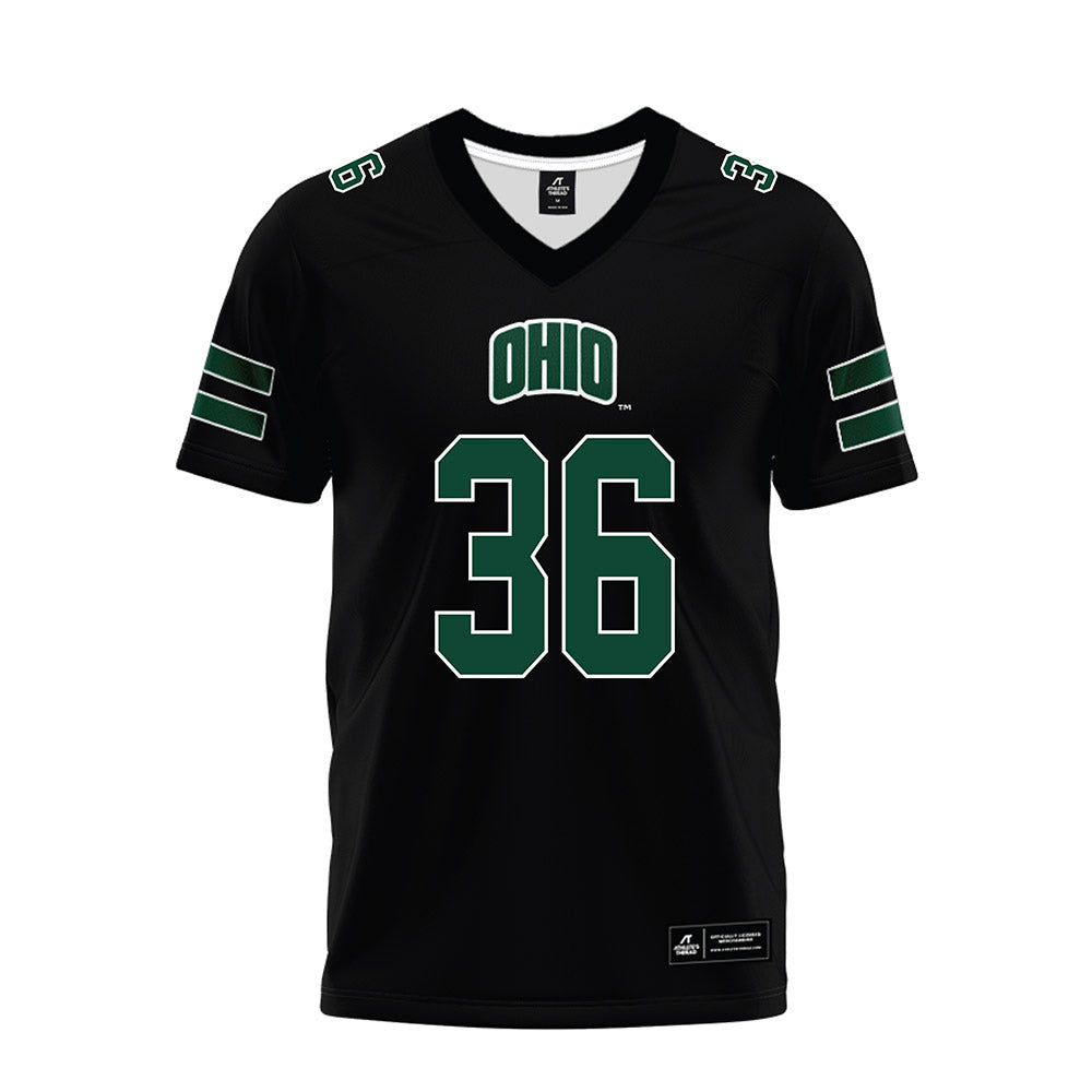 Ohio - NCAA Football : Parker Startz - Black Premium Football Jersey