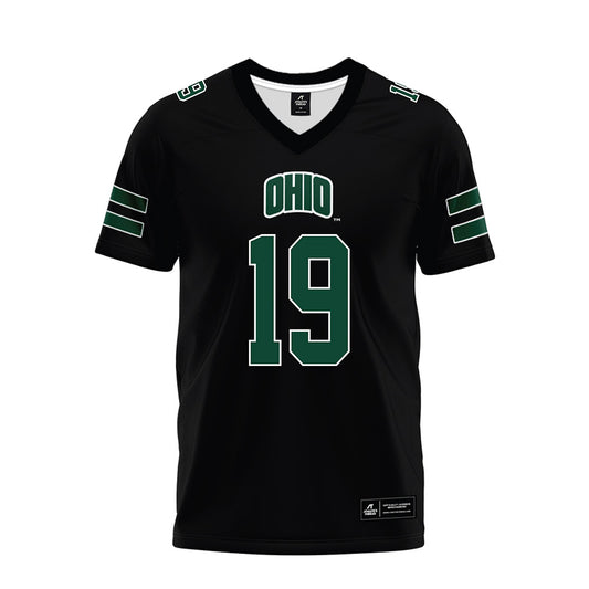 Ohio - NCAA Football : Kadin Schmitz - Black Premium Football Jersey