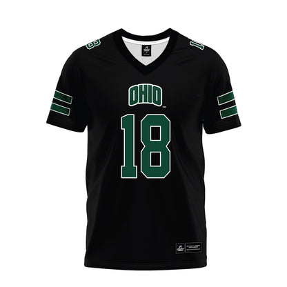 Ohio - NCAA Football : Bailey Russ - Black Premium Football Jersey