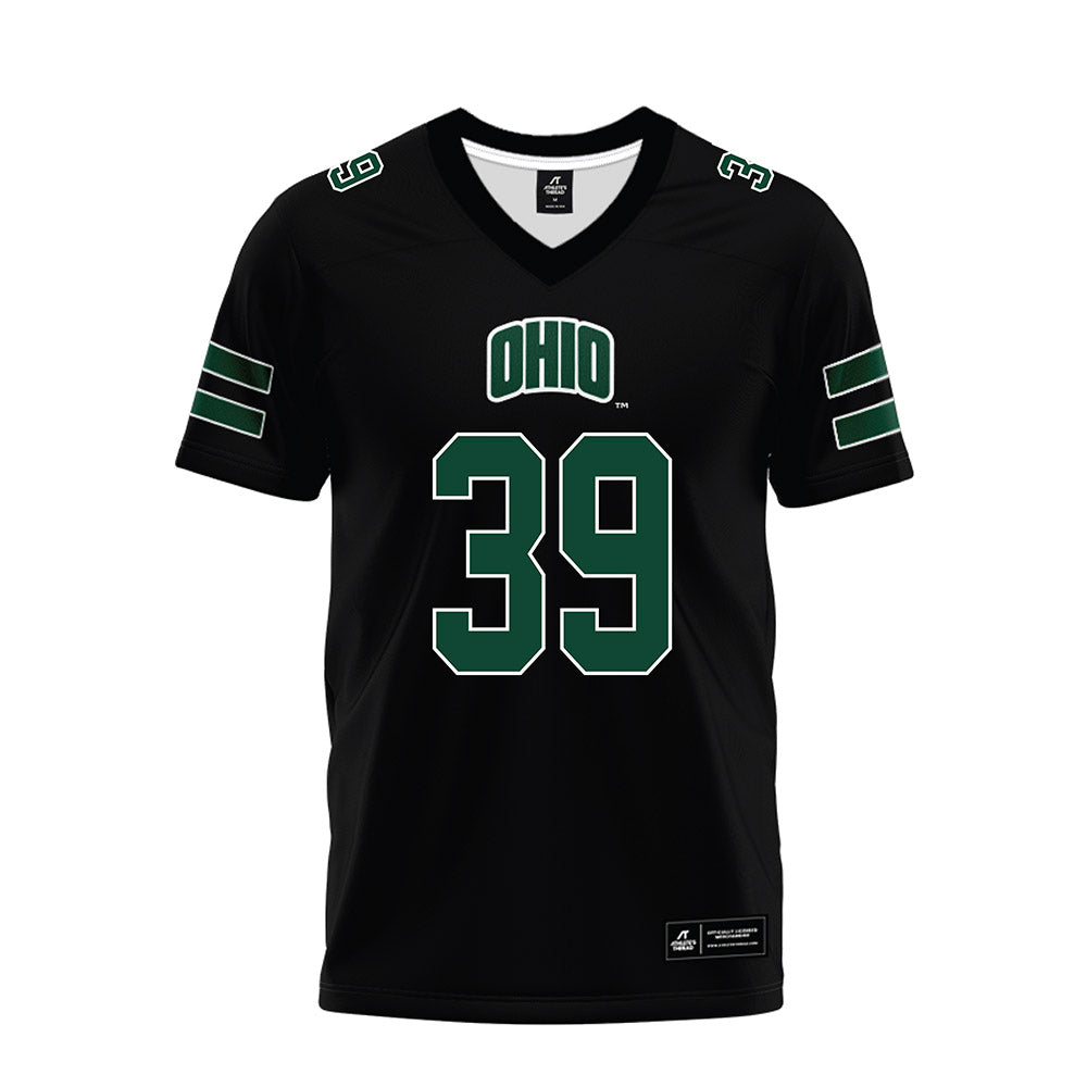 Ohio - NCAA Football : Colby Garfield - Black Premium Football Jersey