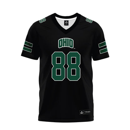 Ohio - NCAA Football : Caleb Gossett - Black Premium Football Jersey