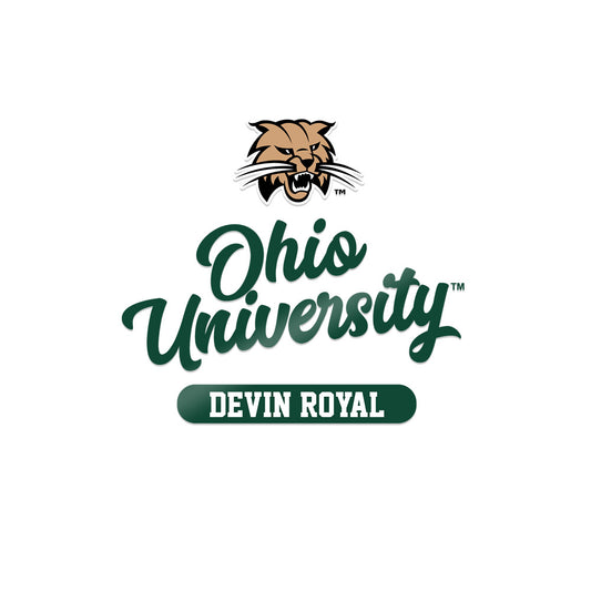 Ohio - NCAA Men's Basketball : Devin Royal - Sticker-0