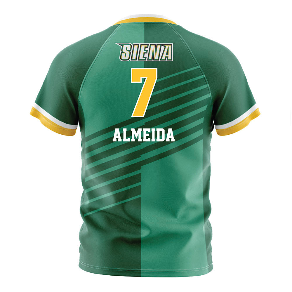 Siena - NCAA Men's Soccer : Lucas Almeida - Green Soccer Jersey-1