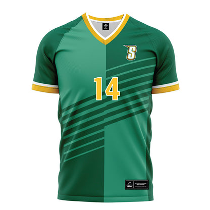 Siena - NCAA Men's Soccer : Nico Acocella - Green Soccer Jersey-0