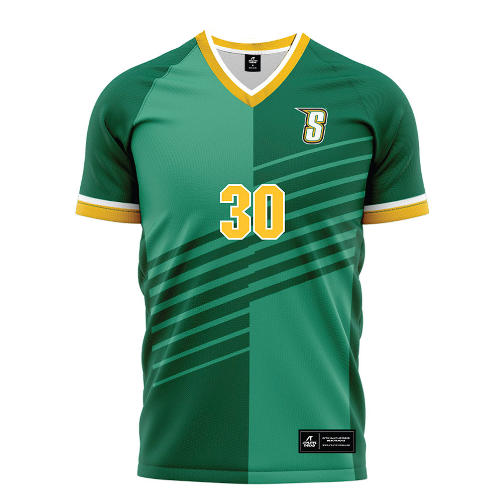 Siena - NCAA Men's Soccer : Aylan Belaid - Green Soccer Jersey-0
