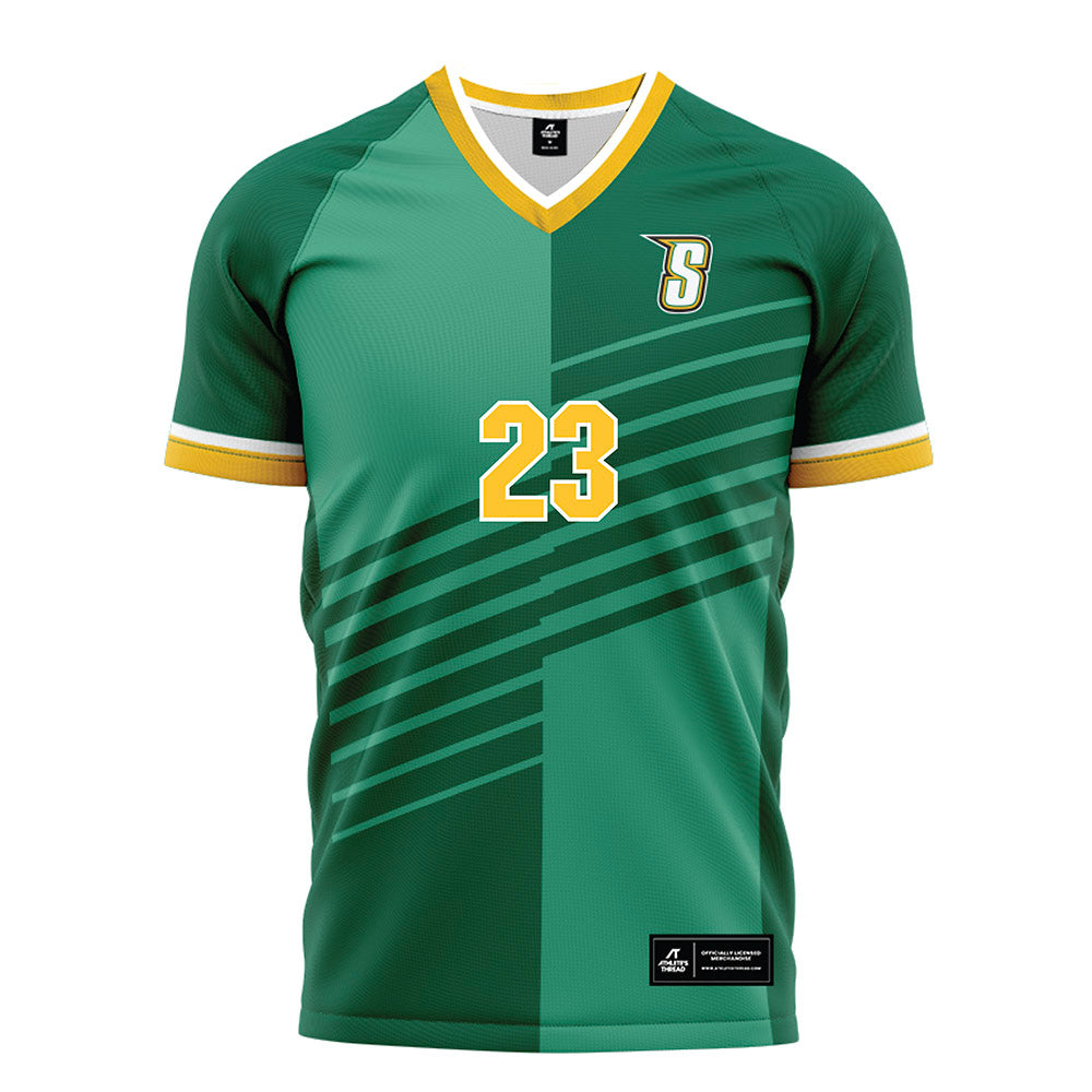 Siena - NCAA Men's Soccer : Rayan Berbachi - Green Soccer Jersey-0