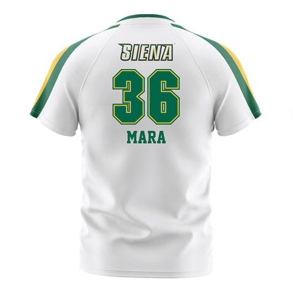 Siena - NCAA Men's Soccer : Lee Mara - White Soccer Jersey-1