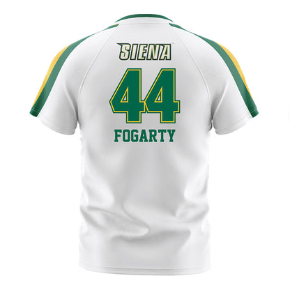 Siena - NCAA Men's Soccer : Ben Fogarty - White Soccer Jersey-1