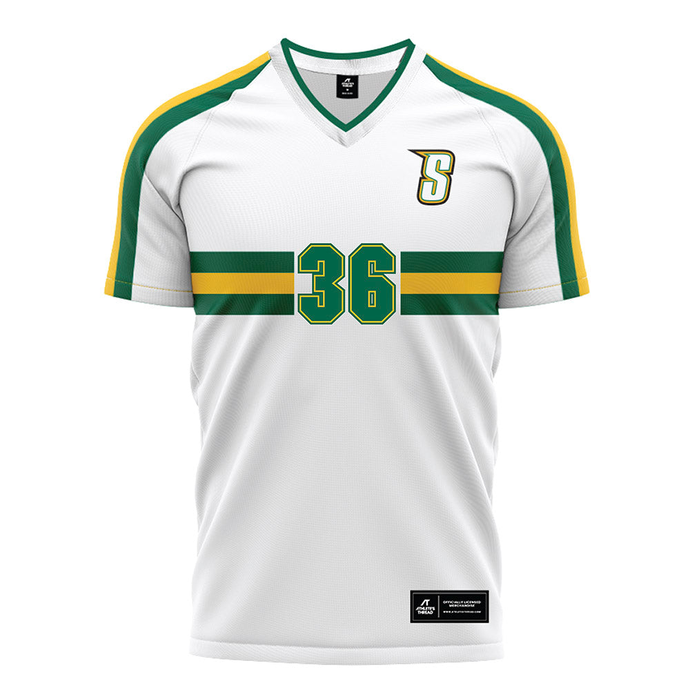 Siena - NCAA Men's Soccer : Lee Mara - White Soccer Jersey-0