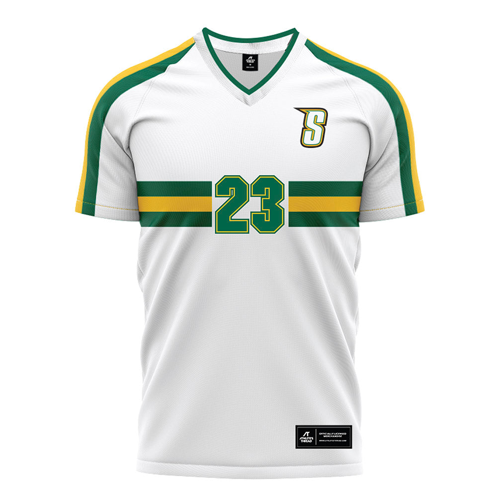 Siena - NCAA Men's Soccer : Rayan Berbachi - White Soccer Jersey-0