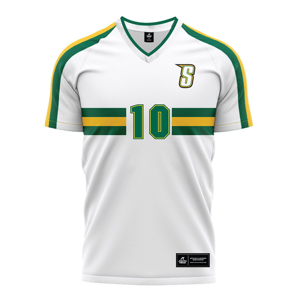 Siena - NCAA Men's Soccer : Mario Navarro Perez - White Soccer Jersey-0