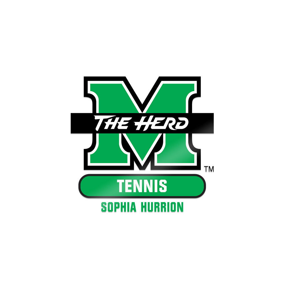Marshall - NCAA Women's Tennis : Sophia Hurrion - Sticker-0