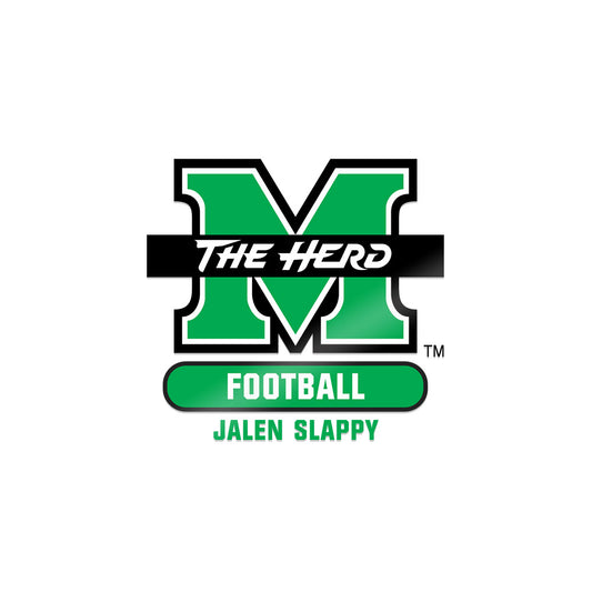Marshall - NCAA Football : Jalen Slappy - Sticker-0