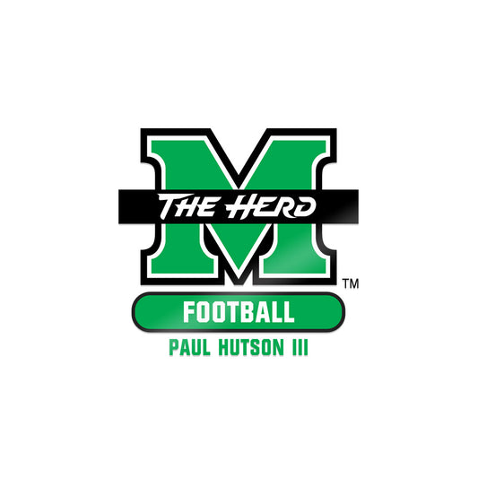 Marshall - NCAA Football : Paul Hutson III - Sticker-0