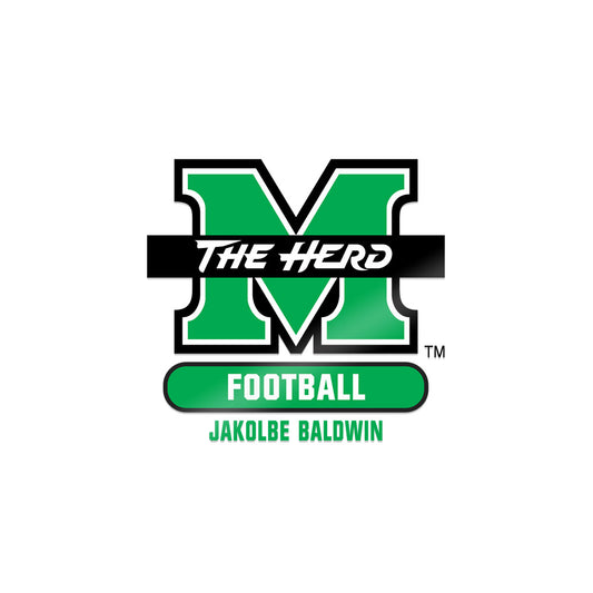 Marshall - NCAA Football : Jakolbe Baldwin - Sticker-0