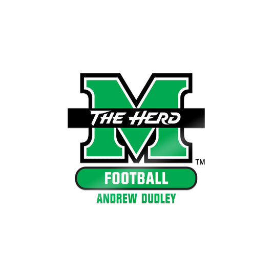 Marshall - NCAA Football : Andrew Dudley - Sticker-0