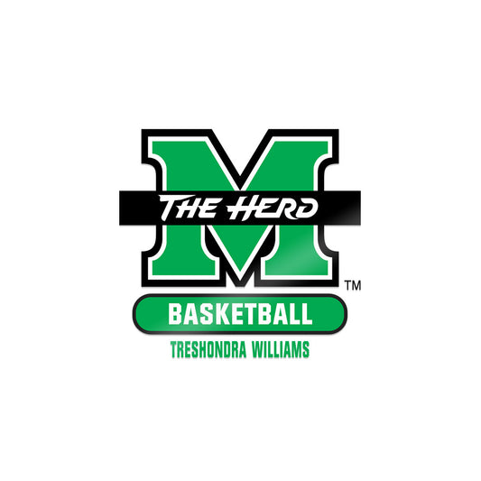 Marshall - NCAA Women's Basketball : TreShondra Williams - Sticker-0