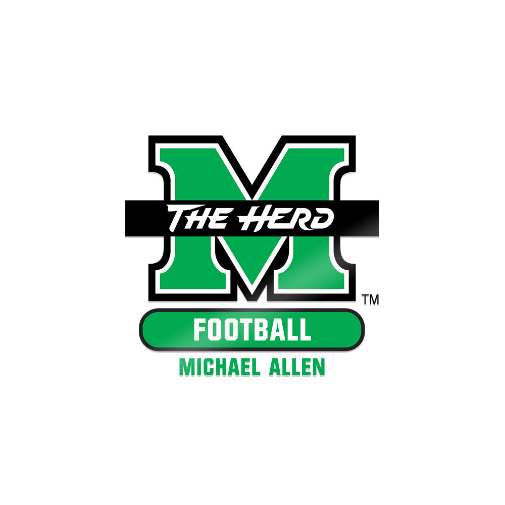 Marshall - NCAA Football : Michael Allen - Sticker-0