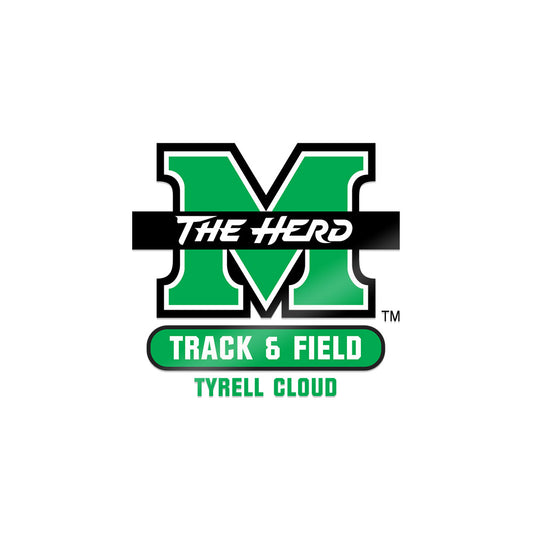 Marshall - NCAA Men's Track & Field : Tyrell Cloud - Sticker-0