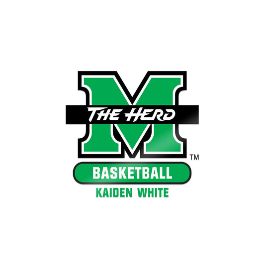 Marshall - NCAA Men's Basketball : Kaiden White - Sticker-0