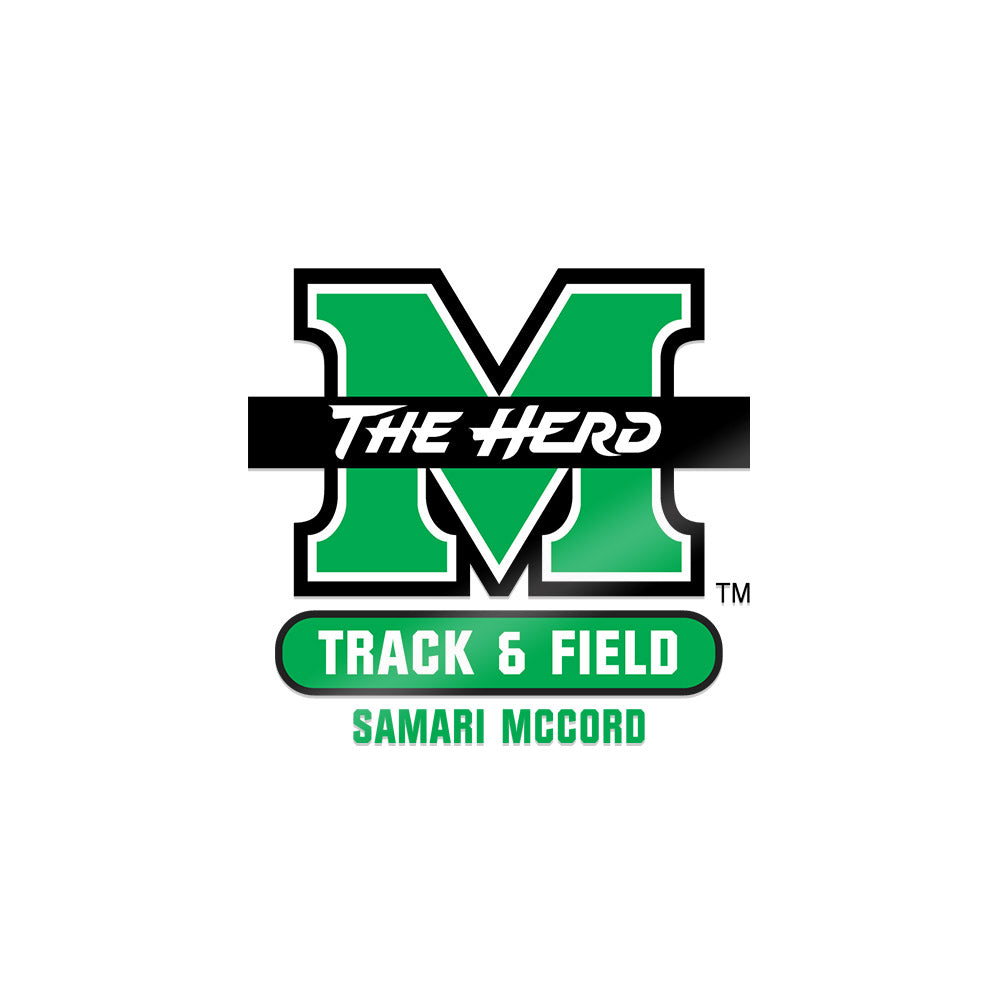 Marshall - NCAA Men's Track & Field : Samari McCord - Sticker-0