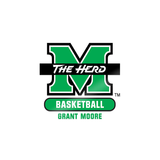 Marshall - NCAA Men's Basketball : Grant Moore - Sticker-0