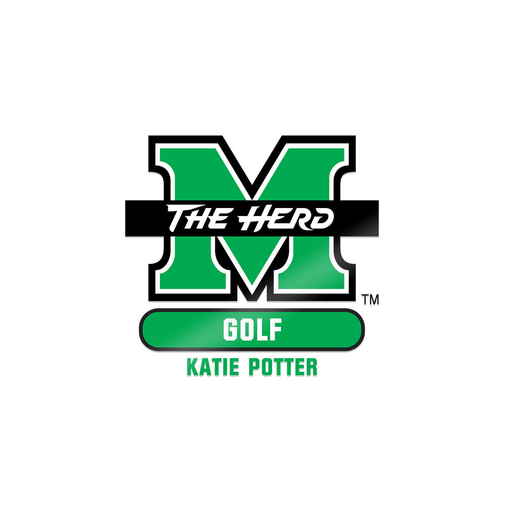 Marshall - NCAA Women's Golf : Katie Potter - Sticker-0