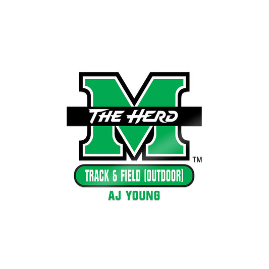 Marshall - NCAA Men's Track & Field : Aj Young - Sticker-0