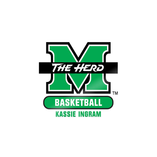 Marshall - NCAA Women's Basketball : Kassie Ingram - Sticker-0