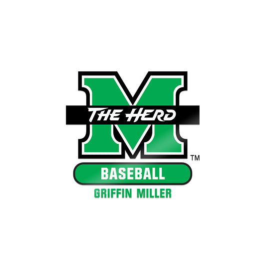 Marshall - NCAA Baseball : Griffin Miller - Sticker-0
