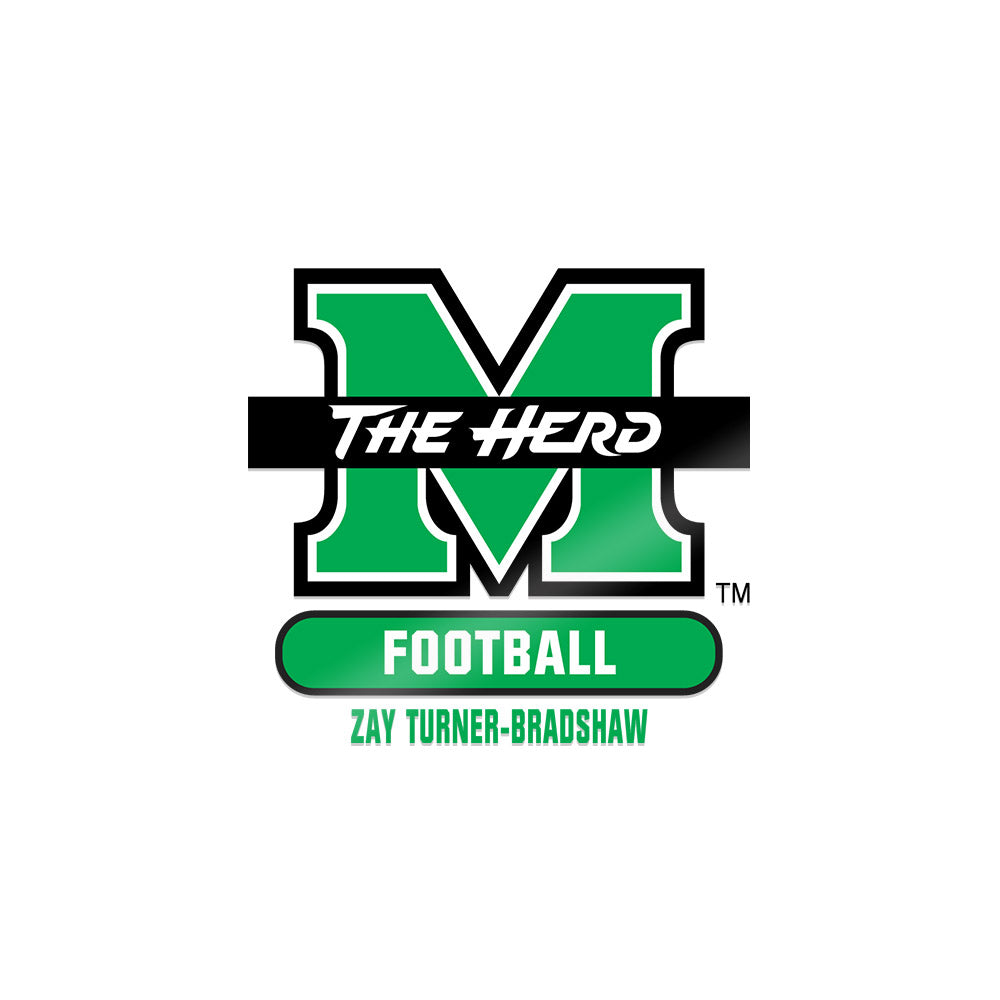Marshall - NCAA Football : Zay Turner-Bradshaw - Sticker-0