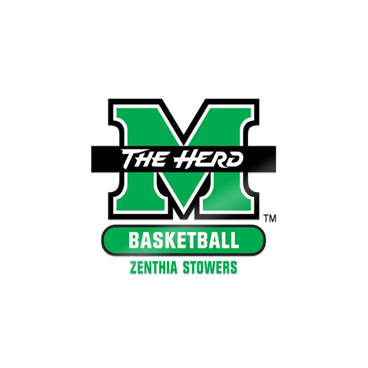Marshall - NCAA Women's Basketball : Zenthia Stowers - Sticker-0