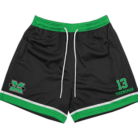 Marshall - NCAA Men's Basketball : Creighton Thieneman - Black Shorts