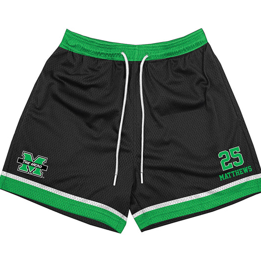 Marshall - NCAA Women's Basketball : Mahogany Matthews - Black Shorts