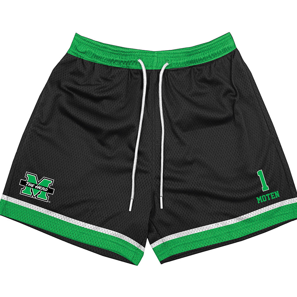 Marshall - NCAA Football : Joshuah Moten - Black Shorts