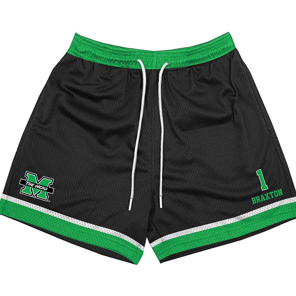 Marshall - NCAA Football : Braylon Braxton - Black Shorts