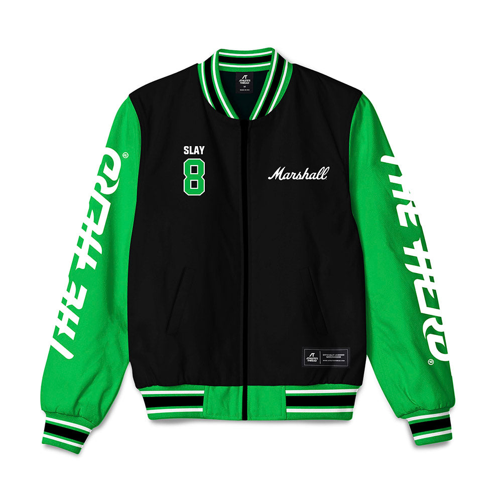 Marshall - NCAA Men's Basketball : Bryce Slay - Bomber Jacket-0