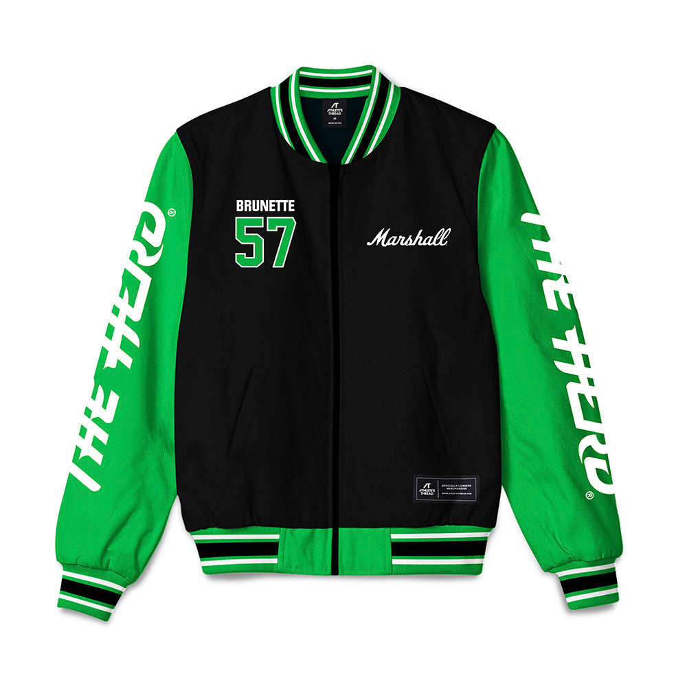 Marshall - NCAA Baseball : Brandon Brunette - Bomber Jacket-0