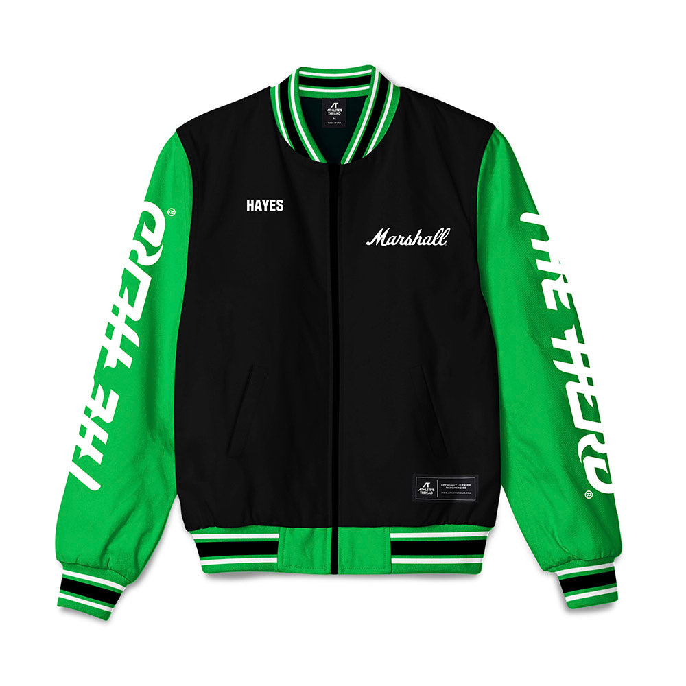 Marshall - NCAA Men's Track & Field : JaKai Hayes - Bomber Jacket-0