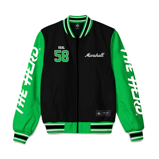 Marshall - NCAA Softball : Maddie Veal - Bomber Jacket-0