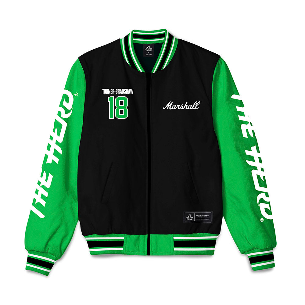 Marshall - NCAA Football : Zay Turner-Bradshaw - Bomber Jacket-0