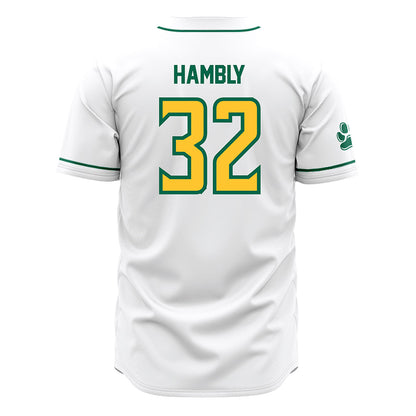 Siena - NCAA Baseball : Cole Hambly - White Jersey-1
