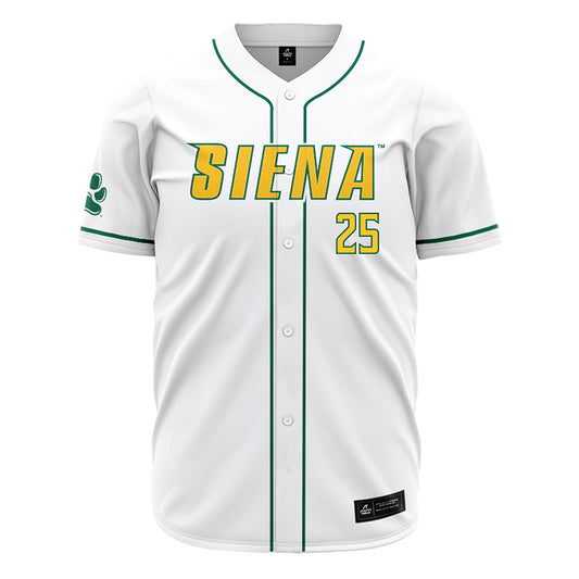 Siena - NCAA Baseball : Sam Falace - White Jersey-0
