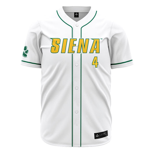 Siena - NCAA Baseball : Aidan Paradine - White Jersey